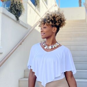 Iridescent Cream~Brown Shell Necklace